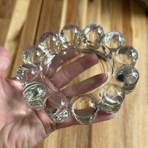 Vintage Ashtray, clear glass